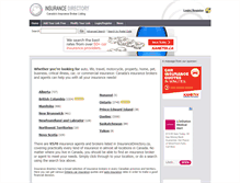 Tablet Screenshot of insurancedirectory.ca
